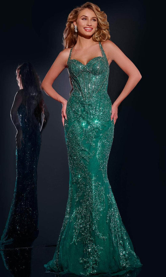Jovani 40470 - Glittering Corset Prom Dress