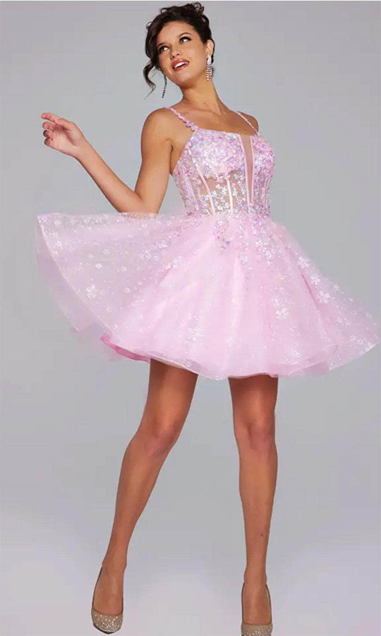 Jovani 40501 - Sleeveless Embroidered Cocktail Dress