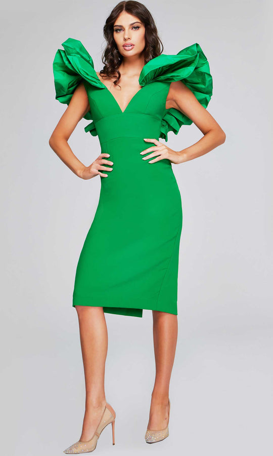 Jovani 40662 - Ruffle Sleeve Cocktail Dress