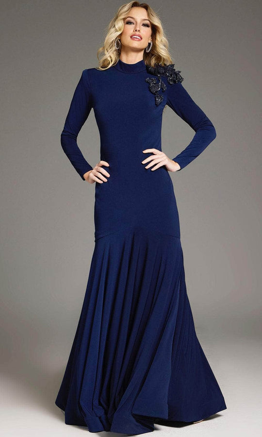 Jovani 40926 - Long Sleeve High Neck Evening Gown