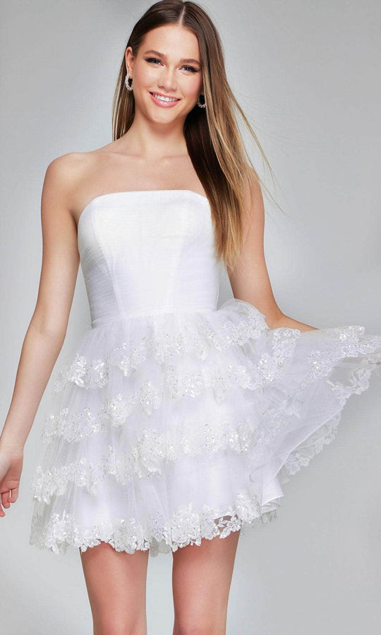 Jovani 41150 - Tiered Scallop Cocktail Dress