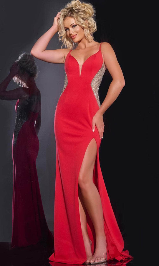 Jovani 42002 - Crystalline Detailed Prom Dress