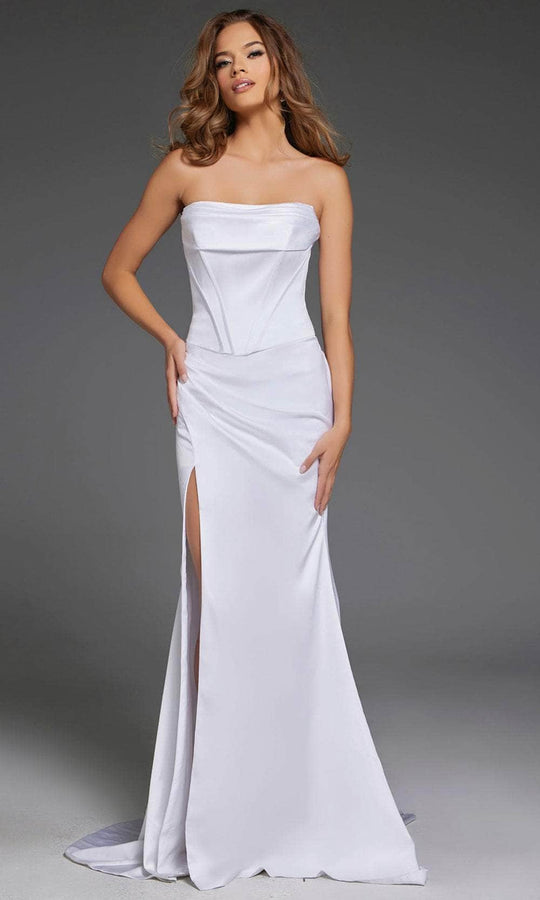 Jovani 42355 - Draped Satin Prom Dress