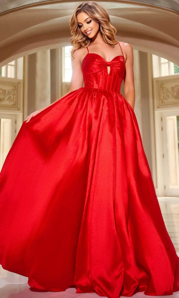 red jovani lace dress Jovani 03333 Red Dress