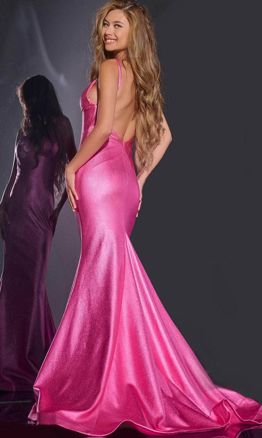 Jovani 43443 - V-Neck Mermaid Prom Dress
