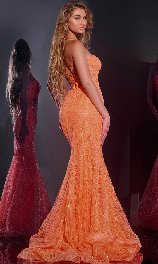 Jovani 44208 - Sequins Spaghetti Straps Prom Gown