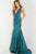 Jovani - 59762 Iridescent Sequin Evening Gown Prom Dresses 00 / Iridescent Teal