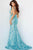 Jovani - 59762 Sexy Fitted Sheer Panel Sequin Evening Gown Prom Dresses