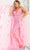 Jovani 62929 - Plunging Floral Beaded Prom Gown Special Occasion Dress