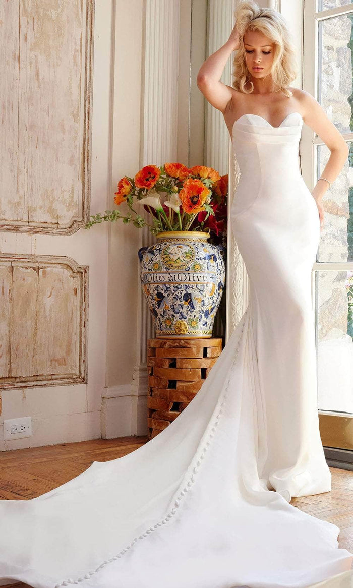 Jovani Bridal JB04879 - Sweetheart Bridal Gown Bridal Dresses 00 / Off-White