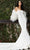 Jovani Bridal JB07651 - Feathered Sleeve Scuba Bridal Gown Bridal Dresses