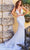 Jovani Bridal JB07654 - Plunging V-Neck Embellished Bridal Gown Bridal Dresses
