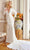 Jovani Bridal JB23181 - Knotted Front Plunging Bridal Gown Bridal Dresses