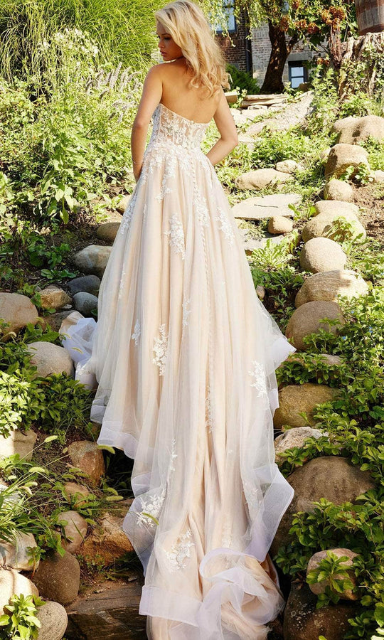 Jovani Bridal JB24145 - Sweetheart Corset Bodice Bridal Gown