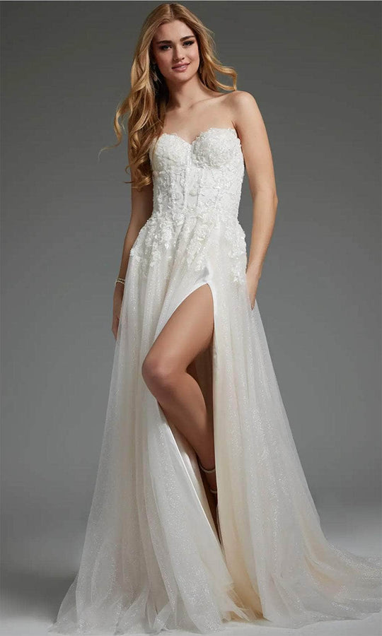 Jovani JB25730 - Embroidered Sweetheart Bridal Gown