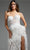Jovani JB37327 - Feathered Slit Bridal Gown Bridal Dresses