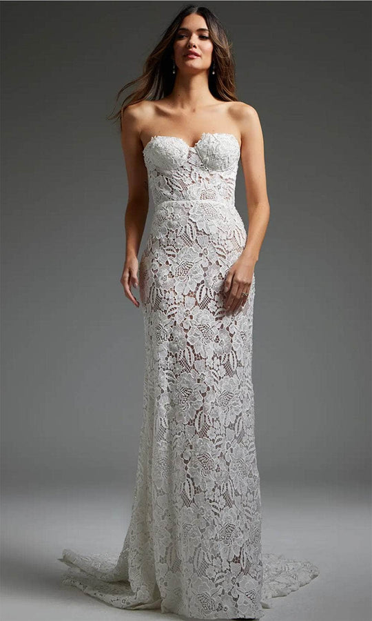 Jovani JB38271 - Lace Corset Bridal Gown