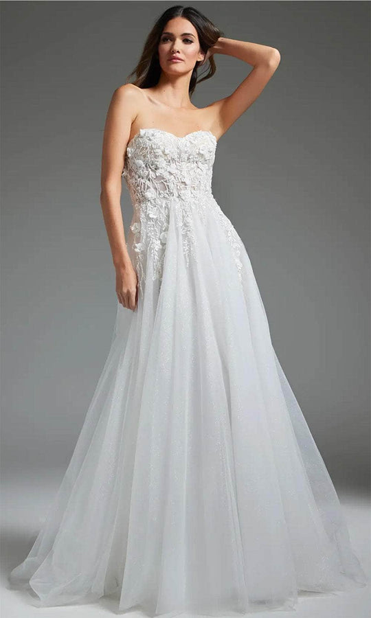 Jovani JB39160 - Applique Ornate Bridal Gown