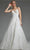 Jovani JB422225 - V-Neck Sequin Embroidered Bridal Gown Wedding Dresses