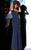 Jovani - Lace Up Beaded Trumpet Gown 1170SC - 1 pc Navy In Size 8 Available Prom Dresses 8 / Navy