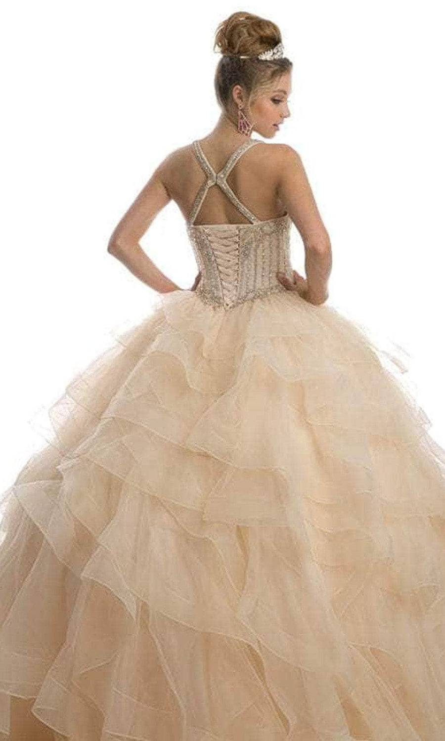 Sweetheart Straps Sleeveless Beaded Appliques Green Sweet 16 Quinceanera Dress WQ1354 main image 0