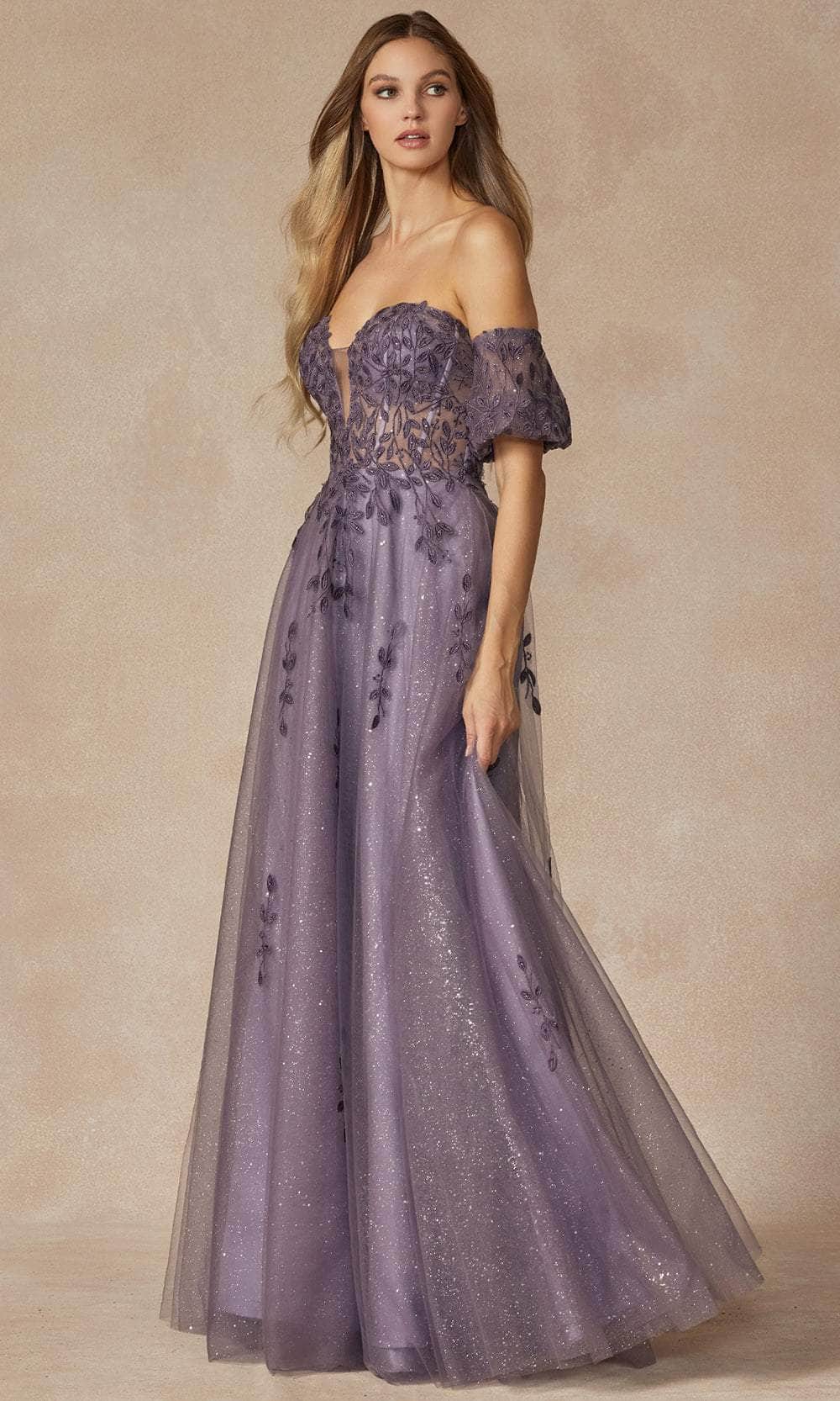 Juliet Dresses 2409 - Plunging Leaf Embroidered Ballgown – Couture Candy
