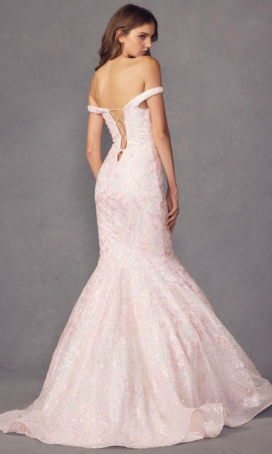 Juliet Dresses 2412 - Plunging V-Neck Evening Dress
