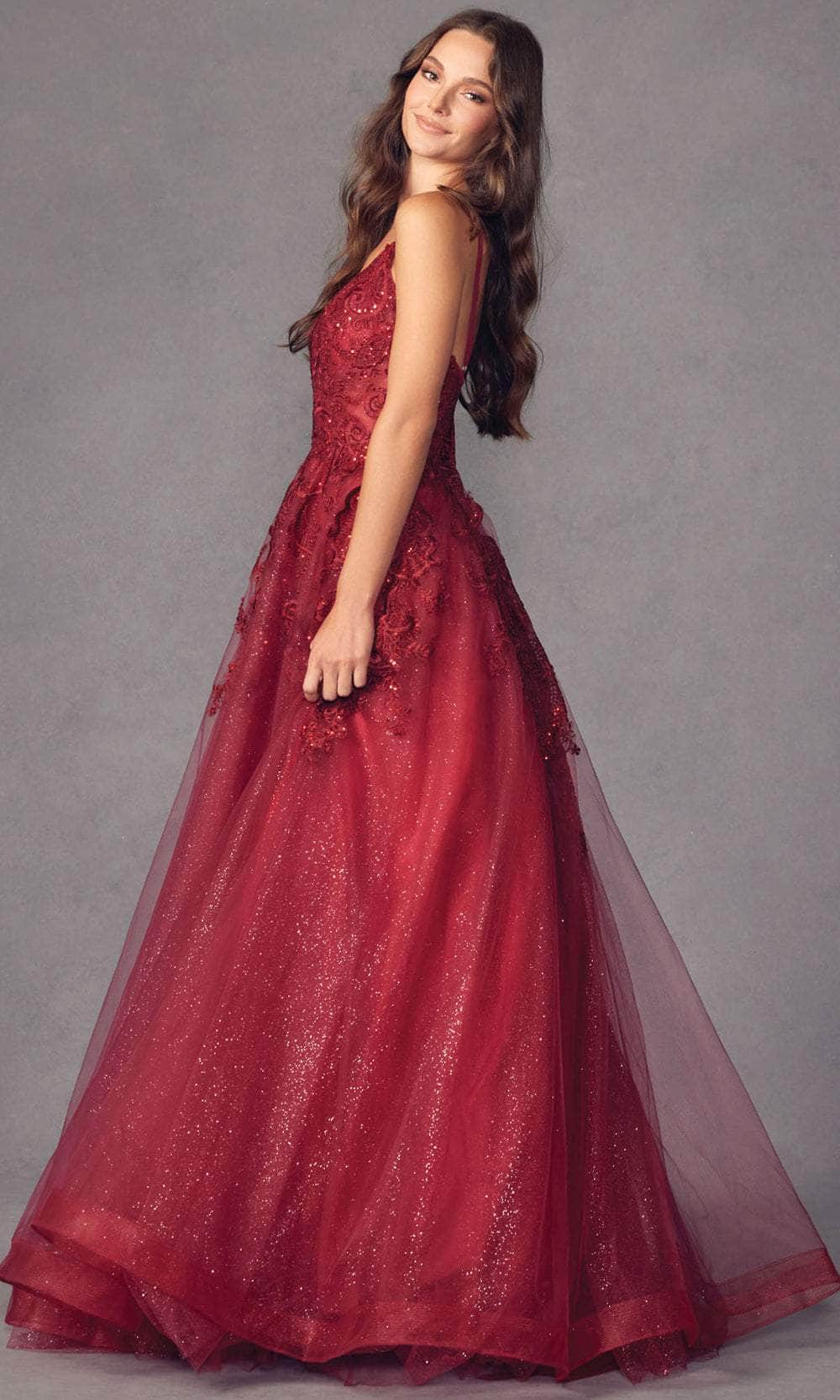 Juliet Dresses 251 - Embroidered Bodice Prom Dress – Couture Candy