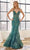 Juliet Dresses 274 - V-Neck Sequin Embroidered Prom Gown Prom Dresses XS / Emerald Green
