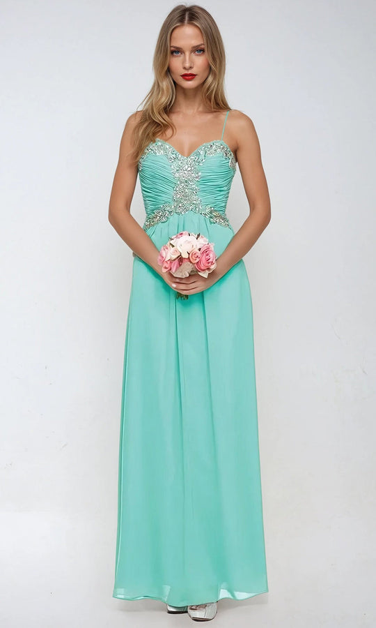 Juliet Dresses 549 - Sweetheart Neck Beaded A-line Gown