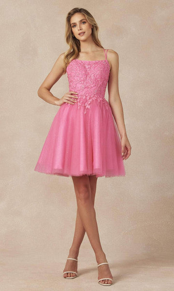 sachin and babi light blue dress Pink Homecoming Dresses 2026 | Pink Hoco Styles