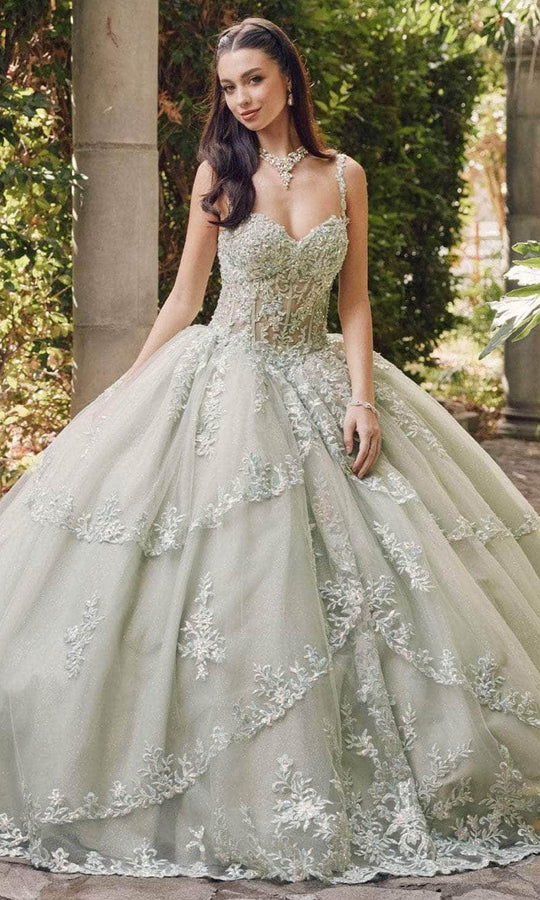 Juliet Dresses JT1450J - Sweetheart Beaded Appliqued Ballgown