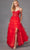Juliet Dresses JT2451S - Beaded Appliqued Tiered Prom Gown Prom Dresses XS / Red