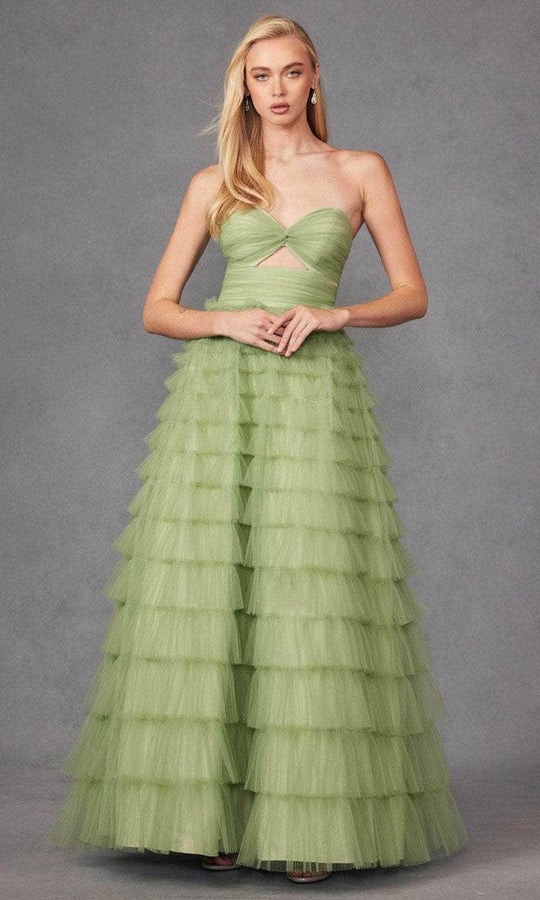 Juliet Dresses JT2456H - Sweetheart Front Keyhole Prom Gown