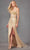 Juliet Dresses JT2471L - Beaded Fringe Sleeve Prom Gown Prom Dresses