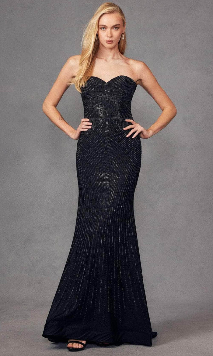 Juliet Dresses JT2472R - Sweetheart Neck Embellished Prom Dress Prom Dresses XS / Black
