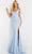JVN by Jovani JVN06281 - Off Shoulder Mermaid Prom Gown Special Occasion Dress 00 / Light-Blue