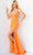 JVN by Jovani JVN07383 - Beaded Sweetheart Prom Gown Special Occasion Dress 00 / Orange