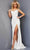JVN by Jovani JVN07383 - Beaded Sweetheart Prom Gown Special Occasion Dress 00 / White