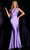 JVN by Jovani JVN22339 - One-Sleeve Cut-Out Detailed Prom Dress 00 / Purple