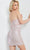 JVN By Jovani JVN23299 - Floral Illusion Bodice Cocktail Dress Special Occasion Dress
