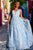JVN by Jovani JVN24182 - V-Neck Butterfly Applique Prom Gown Prom Dresses