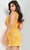 JVN By Jovani JVN25815 - Plunging V-Neck Embellished Cocktail Dress Special Occasion Dress