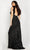 JVN by Jovani JVN36417 - Feather Detailed Sequin Evening Dress Evening Dresses