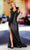 JVN by Jovani JVN37612 - Feather Detailed Sleeveless Evening Dress Evening Dresses