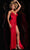 JVN by Jovani JVN38817 - Twist Detail Prom Gown with Slit Special Occasion Dress