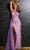 JVN by Jovani JVN39385 - Bead Embroidered Asymmetric Sheath Gown Special Occasion Dress 00 / Mauve
