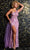 JVN by Jovani JVN39385 - Bead Embroidered Asymmetric Sheath Gown Special Occasion Dress
