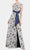 Kay Unger 5518173 - Floral Wrap Bodice Evening Dress Special Occasion Dress