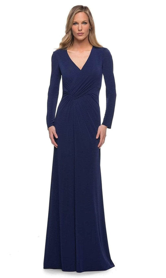 La Femme - 29535 Long Sleeve Jersey Mother of the Bride Dress